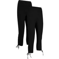 bonprix Caprileggings (Packung, 2-tlg) Skinny Fit, aus elastischem Material mit hohem Baumwollanteil