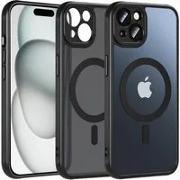 CoolGadget Handyhülle für Apple iPhone 15 6,1 Zoll, Kamera Schutz Hülle Silikon Hard Case Schutzhülle für Magsafe Zubehör