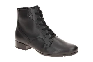 Gabor 8031.04 Damen Stiefeletten Schwarz Echtleder Schn?rung Blockabsatz