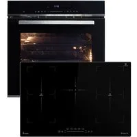 KKT KOLBE Backofen-Set Backofen und Induktionskochfeld SET8017IH77FZ, mit 2-fach Teleskopauszug, Herdset / Kochmulde / Einbaubackofen / Heißluft