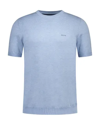 nza new zealand auckland - Shirts Männlich true blue melange - Gr. - S