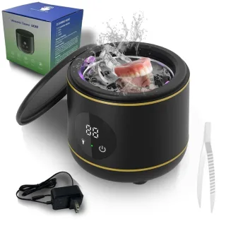 Tevorex 20W 45KHZ High Frequency Ultrasonic Cleaner Machine 230ml Tank 3 Cleaning Modes Multi-Function Household Cleaner