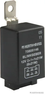 HERTH&BUSS Blinkgeber, 12 V, 6 pins, elektronisch - 75605146