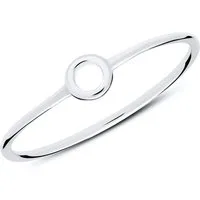 lanii Silberring lanii Ring Kreis aus Sterlingsilber