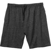 ADAMO Relaxshorts Adamo kurze Homewear-Hose Übergröße schwarz melange