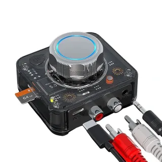 BR04 bluetooth Audio Receiver 3D Stereo Music Wireless Adapter TF Card RCA 3.5mm AUX Jack for Car Kit Wired Speaker Head