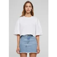 URBAN CLASSICS Rundhalsshirt Ladies Damen Heavy Organic Oversized Cropped Tee T-Shirt
