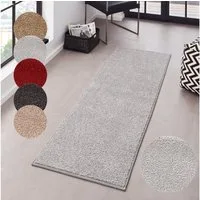 HANSE Home Teppich Pure 100 Kurzflor, rechteckig, Höhe: 13 mm, Kurzflor, uni, umkettelt, Läufer, Wohnzimmer, Kinderzimmer, Flur