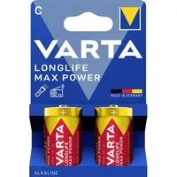 VARTA Varta VARTA Longlife Max Power C Blister 2 Baby (C)-Batterie Alkali-Ma Batterie