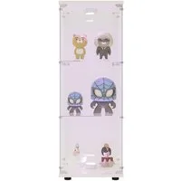 FUROKOY Glasvitrine Standvitrine, Modern Glas Vitrinenschrank mit Beleuchtung (3 Lagen Glasvitrine mit 1 Glastür, Sammlervitrine, 1-St., für Sammlerstücke Bücher Wein)