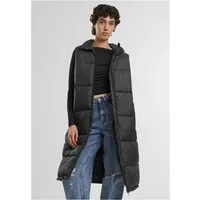 URBAN CLASSICS Sweatweste Ladies Long Hooded Puffer Vest