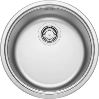 Blanco Rondosol Spüle 513306 46x39cm, Edelstahl Bürstfinish, 3 1/2" Korbventil