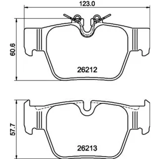 Hella Bremsbel?ge hinten BMW 1er 2er X2 Mini Mini