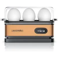 Arendo Eierkocher 6-fach, Edelstahl, frei wählbarer Härtegrad, mit Warmhaltefunktion, Anzahl Eier: 6 St., 400 W, Kipp-Funktionsschalter mit Indikationsleuchte, für bis zu 6 Eier