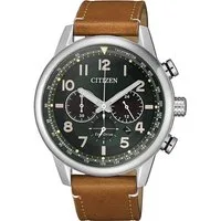 Citizen Chronograph CA4420-21X, Armbanduhr, Herrenuhr, Solar, Datum, Stoppfunktion, Lederarmband