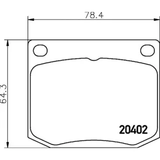Hella Bremsbel?ge vorne Saab 90 900 99 2,0