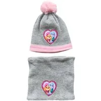 PAW PATROL Mütze & Schal Paw Patrol Mädchen Winter Set Mütze Schal Wintermütze (Kindermütze + Kinderschal) 2 Teile Kinder Mütze und Halswärmer
