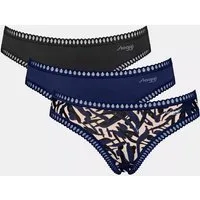 sloggi Minislip GO Crush (3er Pack) dehnbare Spitzendetails, Cotton-Mix
