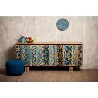 OTTO home Sideboard Layer, Kommode mit 4 dekorativen Türen, Breite 177 cm
