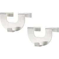 HOME WOHNIDEEN Gardinenhaken Easyfix Aufhängehaken Ösenrollo EXTRA breit Metall, 2er Pack, (2-St)