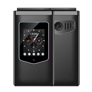 HAMTOD T8 Mini 2.8-inch Dual SIM Dual Standby 1500mAh FM Big Button SOS Key Type-C Rechargeable Flip Design 4G Mobile Ph