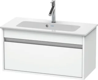 Duravit Ketho Waschtischunterbau wandhängend Weiß Matt 800x385x410 mm - KT642301818 KT642301818