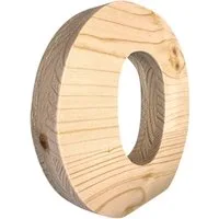 Zayno Deko-Buchstaben Holzbuchstabe "O" aus massivem Fichtenholz (Packung, 1 St., Fördert das Kennenlernen des Alphabetes), in liebevoller Handarbeit aus hochwertigem Fichtenholz gefertigt.