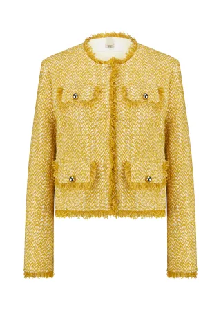 RIANI - Jacke honey patterned - Gr. - 36