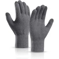 Cachito Strickhandschuhe Unisex Winter Touchscreen-Handschuhe, Strick-Winterhandschuhe, ideal für Laufen, Fahren und Wandern