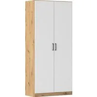 rauch Mehrzweckschrank Garderobe Kleiderschrank Schrank Schuhschrank Putzschrank MINOSA (Breiten 47/69/91/136 cm, Höhen 197/210 cm) In 4 Breiten mit vielen Einlegeböden für viel Stauraum MADE IN GERMANY