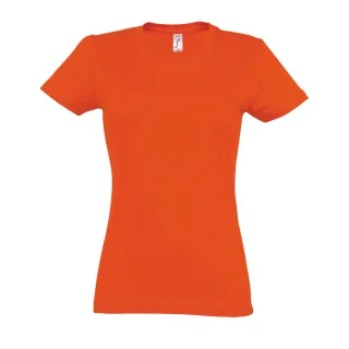 SOLS Womens/Ladies Imperial Heavy Short Sleeve T-Shirt (Orange)