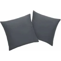 Bruno Banani Dekokissen Lagan, 2-er Set, einfarbig, Kissenhüllen ohne Füllung, 40 x 40 cm