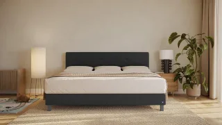 BRUNO Familienbett 240x200cm in Schwarz | XXL Boxspringbett Premium | mehrfach ausgezeichnet in Design & Qualität