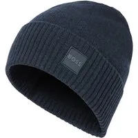 BOSS ORANGE Beanie Akaio_R_Hat Ton in Ton Logo-Badge, unisex