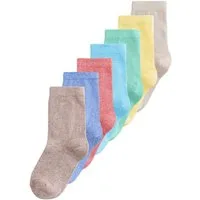 Next Kurzsocken Feinripp-Socken mit hohem Baumwollanteil, 7er-Pack (7-Paar)
