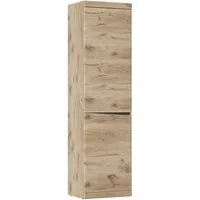 Lomadox Garderobenschrank TRIPOLI-129 Schrank mit Kleiderstange modern in Eiche