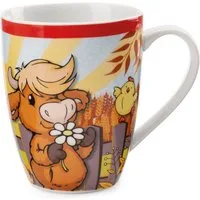 Nici Tasse 61121 - Hochlandrind McMooray & Küken Eggwina, 310 ml, 1-tlg.