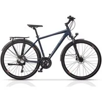 Airtracks Trekkingrad 28 Zoll Herren Trekking Fahrrad Creon QUEST Bike, 30 Gang, Kettenschaltung, (Shimano 30 x Gang DEORE XT RD-T8000 SGS), Blau - Rahmenhöhen 50cm 55 cm 60 cm » Modeljahr 2026