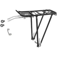 M-Wave Fahrrad-Gepäckträger M-WAVE Alu-Gepäckträger Ventura 24-28" schwarz, 25 kg, Federklappe, Re