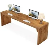 Tribesigns Schreibtisch Computertisch 180 cm Doppelter Langer Schreibtisch, PC Tisch Bürotisch
