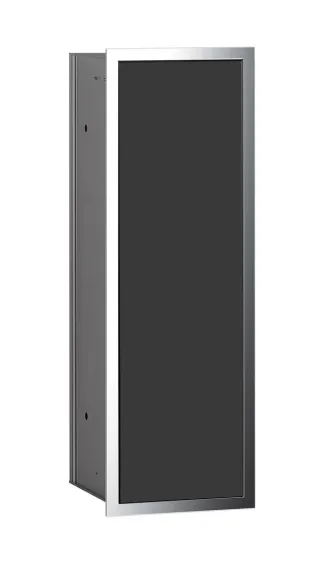 emco Bürstengarnitur -Modul asis 150 chrom / schwarz, Unterputz, 495 mm, ohne Einbaurahmen, 97302793 973027931