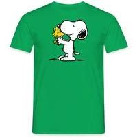 Spreadshirt T-Shirt Peanuts Snoopy Und Woodstock Männer T-Shirt (1-tlg)