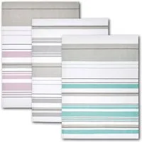 Dyckhoff Geschirrtuch Streifenvielfalt, (Set, 3-tlg., 1 x 3er Set (50 x 70 cm), Halbleinen, fusselarm