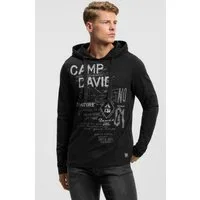 CAMP DAVID Kapuzenshirt mit offenen Kanten