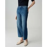 OPUS PANTS Relax-fit-Jeans MELLY TWIST Barrel Fit aus Denim® Mid Rise verdeckter Zip-Fly, weicher Griff, authentische Waschung