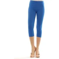SYS Caprileggings Damen 3/4 Capri Leggings Leggins kurze Knie Hose Baumwolle