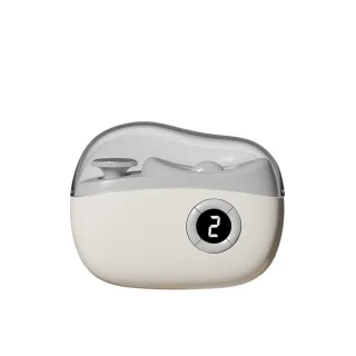 Electric Nail Clippers 2-in-1 USB Electric Automatic Polishing Nail Trimmer LED Light Baby Care 3-speed Electric Nail Tr
