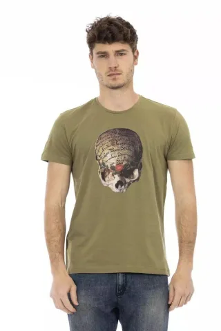 Skull Grafik T-Shirt mit kurzen Ärmeln