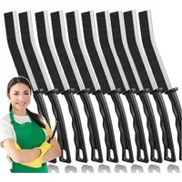 Keyura Reinigungsbürste 10 Stück Hartborsten Eckenreinigungsbürste, Fugenbürste, Fliesen, Jalousien, Plissees, Schallplatten, Schuhe, (Spaltreinigungsbürste, Fugenreinigungsbürste, Reinigungsbürste, Fugenreinigungsbürste Ecken Mehrzweck Cleaning Brus