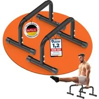 DH FitLife Liegestützgriffe Verstellbare Bars für Calisthenics (2-tlg., Liegestützgriffe & Parallettes, 30-35 cm, 200 kg Belastbarkeit), für Fitness & Sport, Indoor & Outdoor